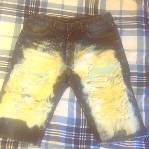 Custom Rocawear shorts.